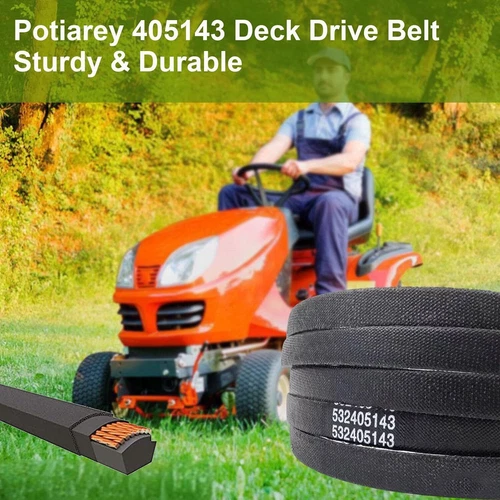 46" Deck Belt Fits Ariens Husqvarna AYP 405143 584453101 532405143 (1/2" x106") - Bild 2 von 11