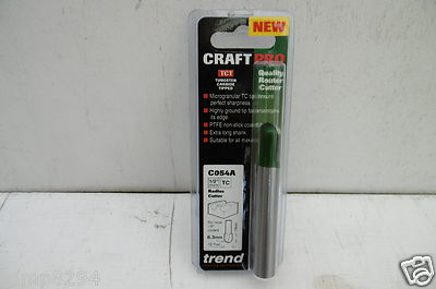 TREND C054A C054AX1/2TC 6,3 x 19 mm SCHMALE ABFLUSSNUTFRÄSER 1/2'' SCHAFT