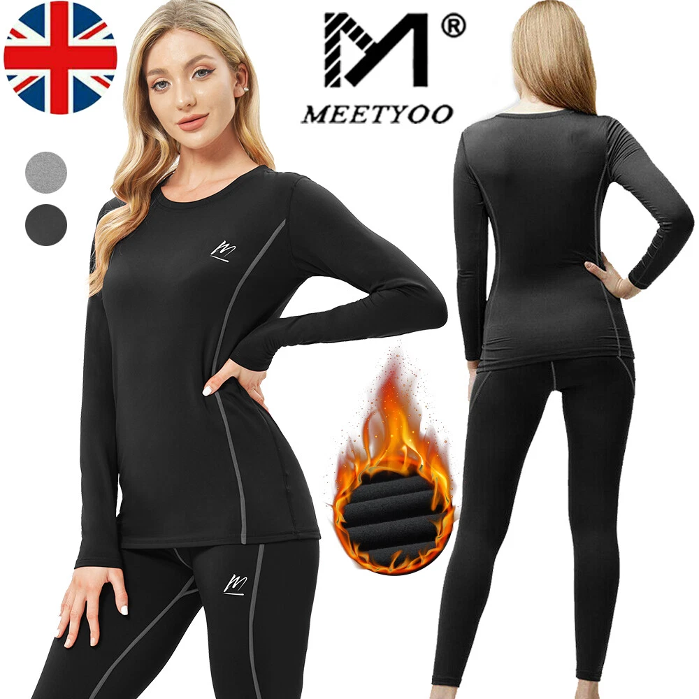 Thermal Underwear Set for Women Winter Keep Warm Suit Long Sleeve Top  Clothing