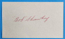 Bob Shawkey Signed Index Card 1930 NY Yankees Manager & Phil A's  3x WS champ