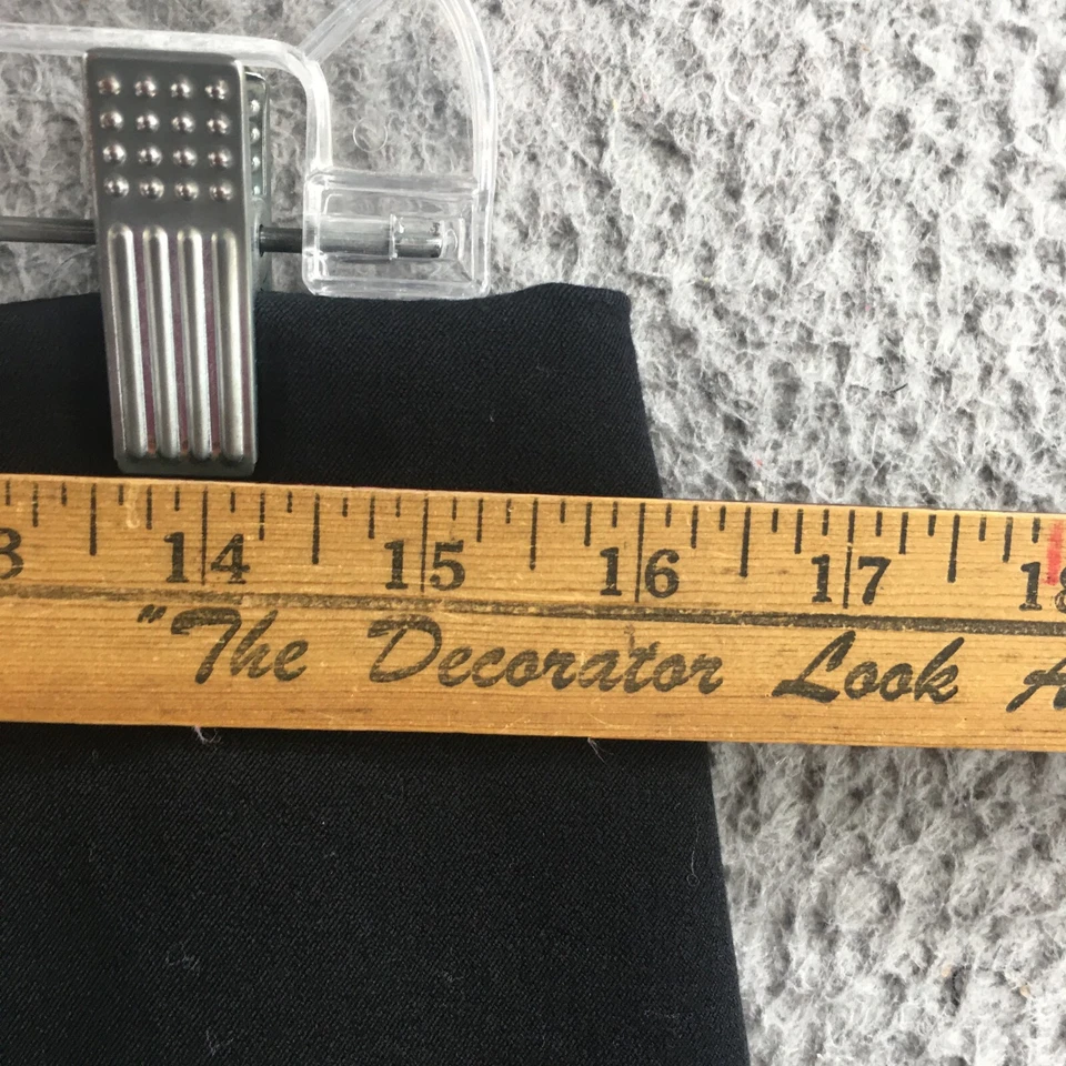 Talbots Short A-Line Skirt Womens Petite 10 (Actual 32X19.5) Black Mid Rise Zip - Image 4 of 4