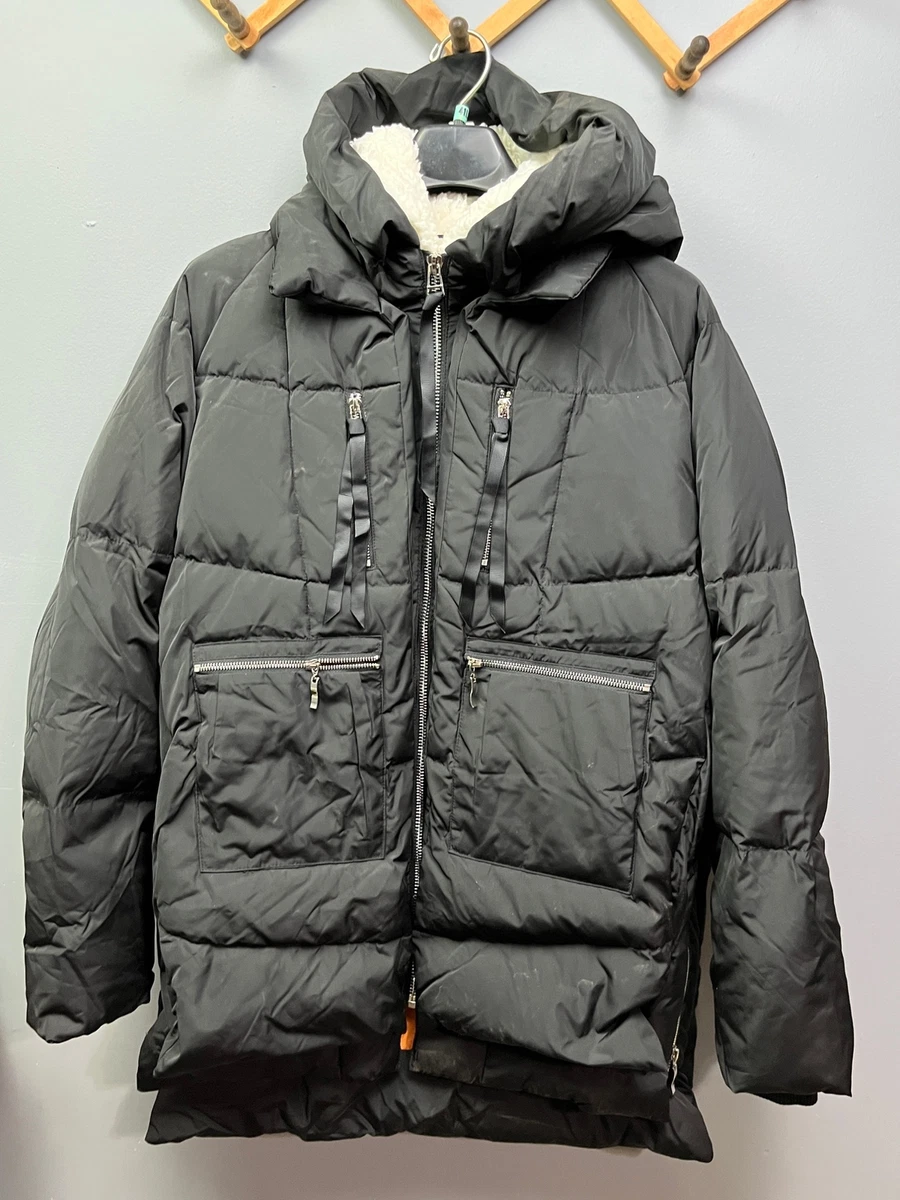 Orolay Thickened Down Jacket Hooded Coat Womens Plus Size 2XL Black | eBay