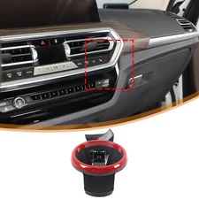 Car Air Vent Beverage Cup Holder Bracket For BMW 3 Series G20 2020-22 Red Steel