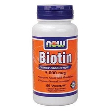 Now Foods Biotin- 5000 mg - 60 Vegetarian Capsules