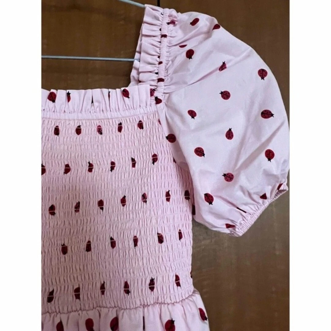 Abito midi coccinella kate spade taglia XS rosa lunghezza 105 cm