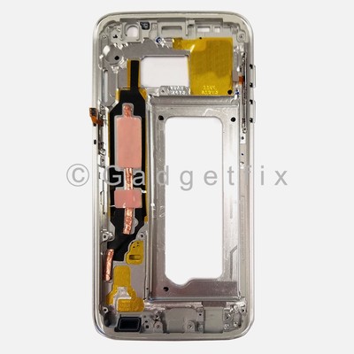 USA White Samsung Galaxy S7 G930A G930T Middle Housing Frame Bezel Mid Chassis