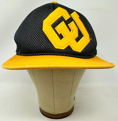 CU University of Colorado Buffaloes Buffs Football Gray & Gold Trucker Hat Cap