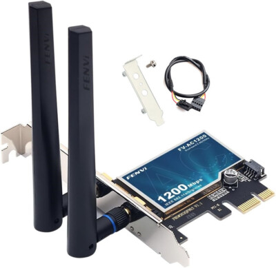 Dual Band PCIE WiFi Adapter for Desktop PC PCI-E Wireless Network Bluetooth Card