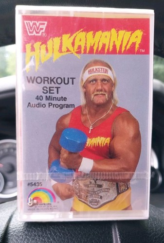 Hulkamania Workout Set Cassette Tape New Sealed Vintage 1985 LJN Hulk Hogan WWF