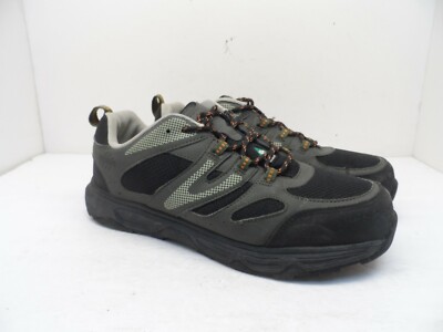 AGGRESSOR Mens Low-Cut Steel Toe Steel Plate Safety Work Shoes 2000 Gray 10.5M