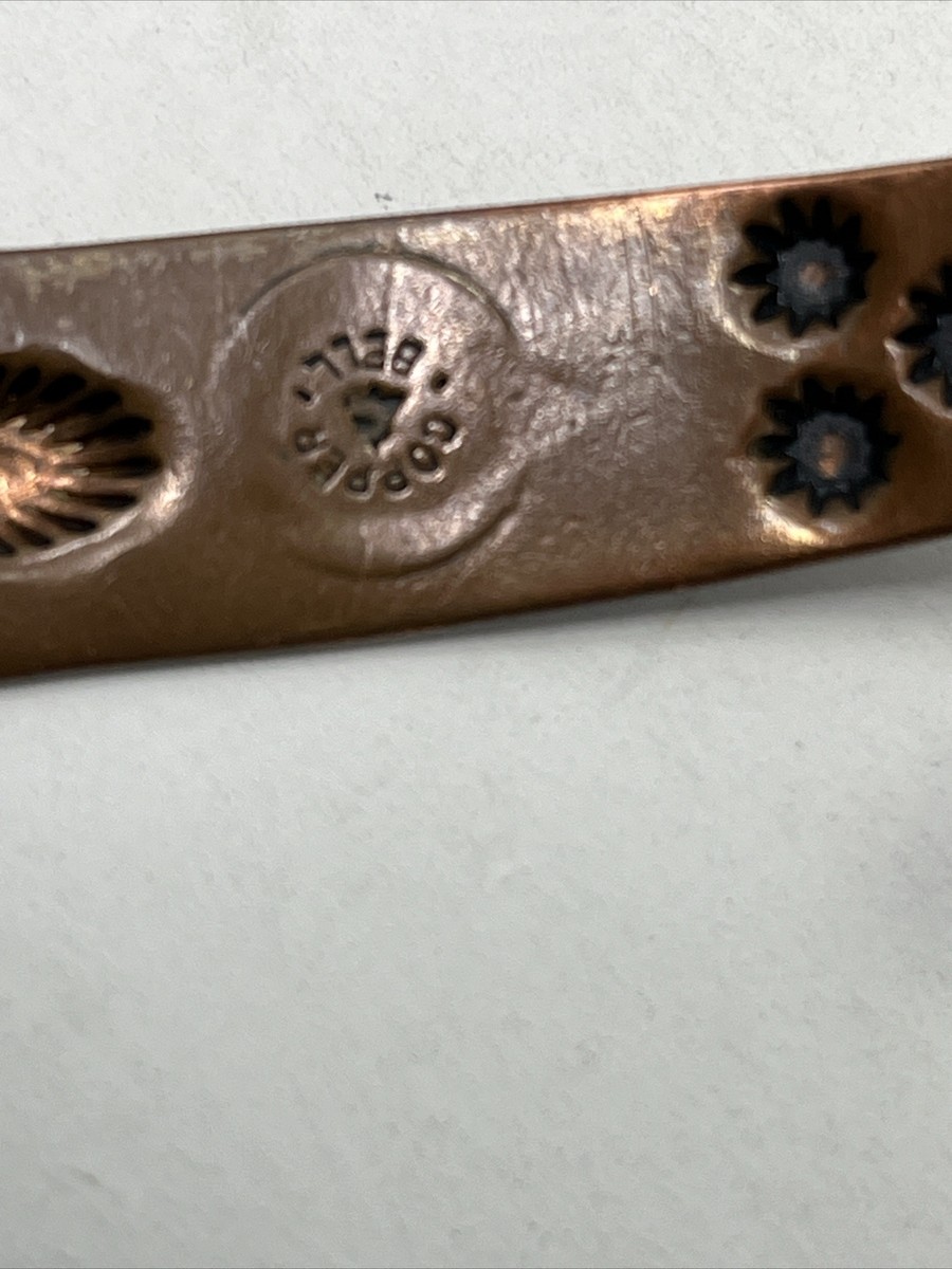 Bracelet Brassard Vintage En Cuivre - Style Roadrunner Southwest