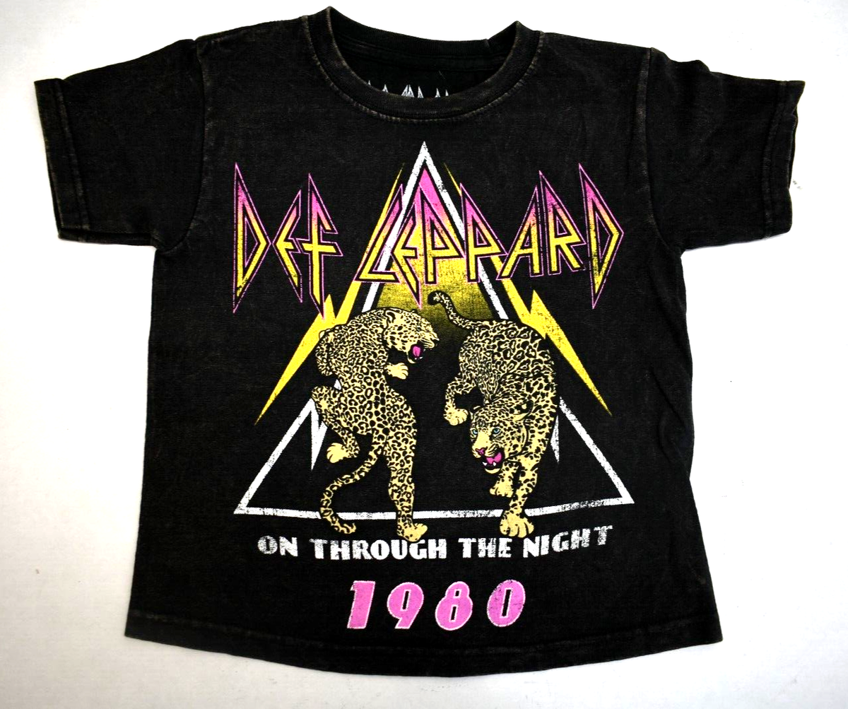 Def Leppard On Through The Night 1980 Concert Replica T-Shirt