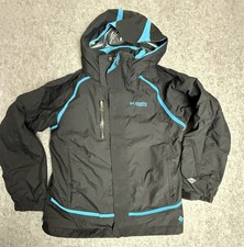 Columbia Jacket Youth 14/16 Black Bugaboo Omni Tech Heat Ski Snow Waterproof