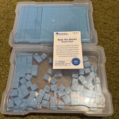 Learning Resources Base Ten Blocks Smart Pack, Early Childhood Math Sk