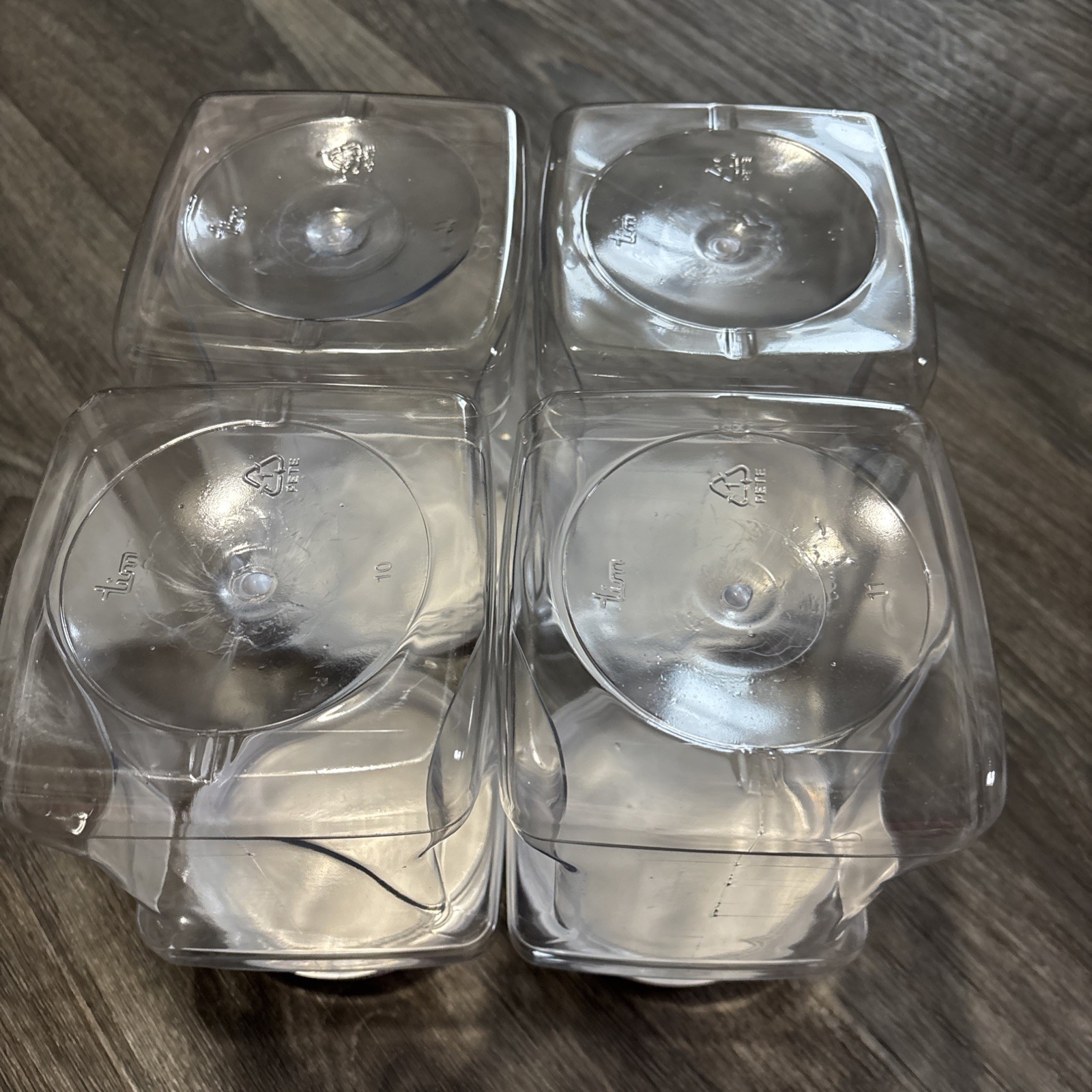 Plastic Container with Lids 2 Quart  Candy/Dry Ingredients Food Storage Set of 4