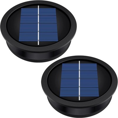2 Pack Replacement Solar Light PartsTop Size 3.2 inches, Bottom