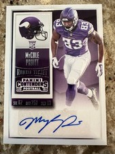 2015 Panini Contenders Rookie Ticket Auto MyCole Pruitt #141 Minnesota Vikings