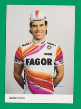 CYCLISME carte cycliste LAVENU VINCENT  équipe FAGOR MBK 1989 Signée