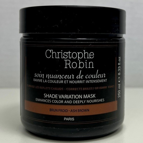 Christophe Robin Shade Variation Mask ASH BROWN Enhances Color Nourishes 8.33oz