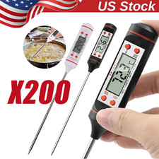 Instant Read Digital Meat Thermometer BBQ Grill Smoker For Kitchen Food Cooking
