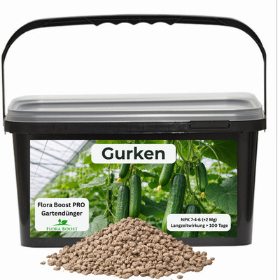 Gurken Dünger mit Langzeitwirkung 1 Kg | Flora Boost PRO NPK 7-4-6