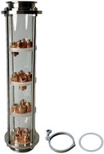 Placa de burbuja de cobre de vidrio borosilicato de 3" columna de reflujo brillo lunar envío gratuito