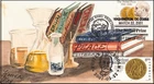 Hand-drawn, Hand-Painted NOBEL PRIZE JOINT ISSUE WITH SWEDEN FDC by Mary  Fisher