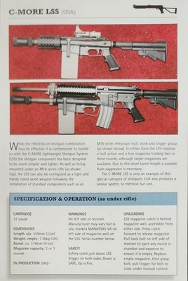 C More Machine Gun Picture Out of Print Original Detail Info Sheet Article   
