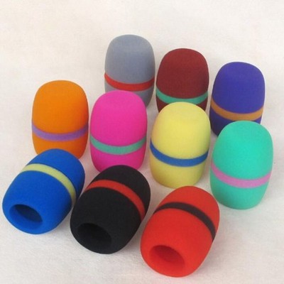 Hot praktische Mikrofonabdeckungen Mikrofon Schalldämpfer Teil zufällige Farbe 10 Stck. 80 mm