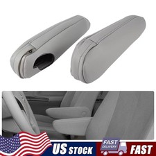 Gray Driver Passenger Side Seat Armrest Handle Leather Cover For Toyota Sienna