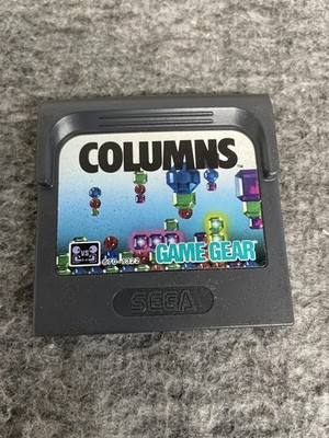 Columns Sega Game Gear Cartridge Puzzle Arcade Japan Tested With Case