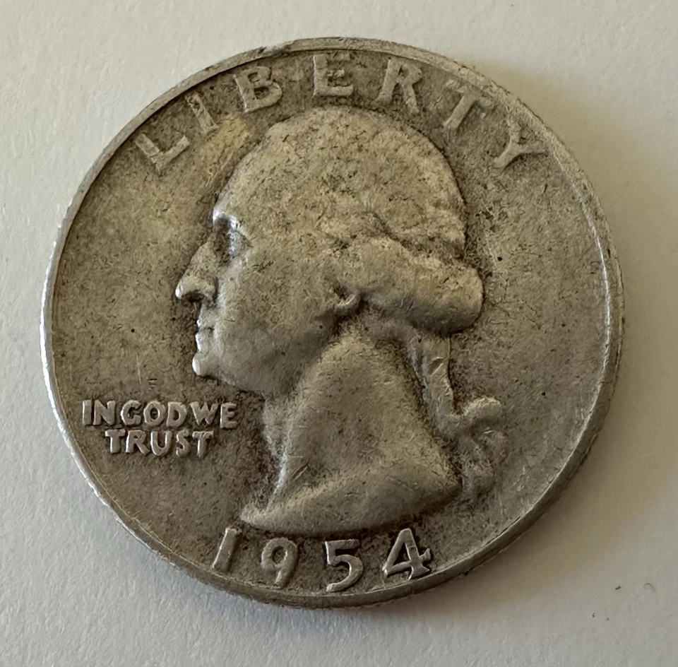 1954 S Washington Quarter Error Coin. DDR - Image 2 of 4
