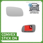 Right hand Driver side for VW Passat 1996-2004 stick-on mirror glass