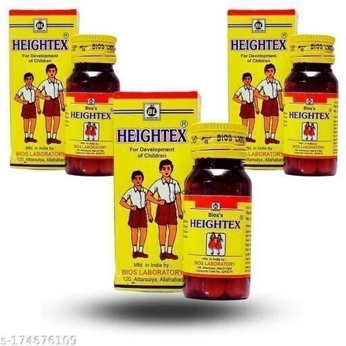 (Pack of 3) Bios Lab Homeopathic Heightex (25gm Tablets) Development of ...