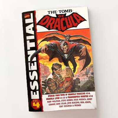 Essential Tomb of Dracula Vol 4 TPB Marvel Horror Gene Colan Wolfman Rare VG
