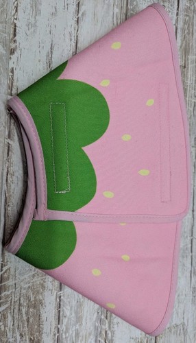 Leeper Strawberry pattern Adjustable Cone collar for large Dog Pink