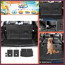 New Tpe Cargo Mat Backrest Set For 2021-2026 Jeep Grand Cherokee L Waterproof New Tpe Cargo Mat Backrest Set For 2021-2026 Jeep Grand Cherokee L Waterproof