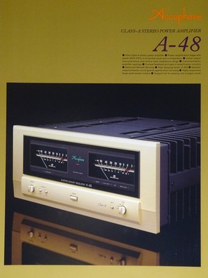     Accuphase A-48 Prospekt in englischer Sprache Sehr guter Zustand    