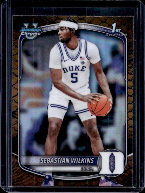 2025-26 Bowman Sebastian Wilkins Chrome Reptilian Refractor 1st Prospect #BCP-99