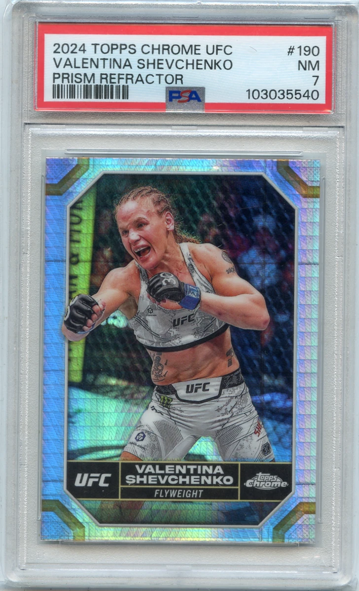 2024 TOPPS CHROME UFC Valentina Shevchenko Let's Go étui SSP Hit D1D EUR 12,43 - PicClick FR