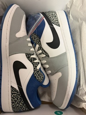 Nike Air Jordan 1 Low SE True Blue Size 13 Royal UNC Grey Max Force Cement NWB