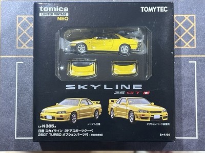 Tomytec TLV NEO 1998 Nissan Skyline 25GT-T 2-Türer Sportcoupe gelb LV-N365a