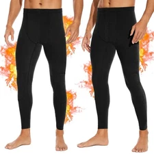 2 Packs Mens Long Johns, Thermal Underwear for Men Soft Base Layer Mens Therm...