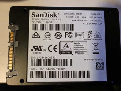 SanDisk Ultra II SSD 960GB 2,5'' SATA III 6G NAND SDSSDHII-960G