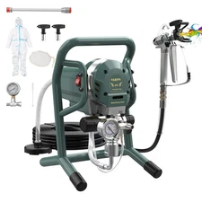Airless Paint Sprayer 1HP 3000PSI Stand Airless Sprayers for House Painting w...