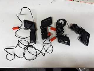 Aurora 6.5 OHM Analogue Slot Car Hand Controllers Lot of 4 Orange Connectors