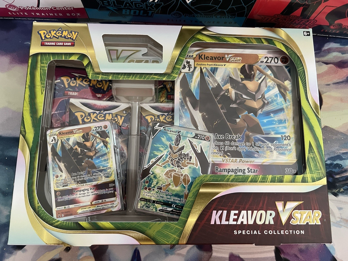 pokémon trading card game: kleavor vstar special collection Pokemon TCG Kleavor VSTAR Special Collection Box Factory SEALED SWSH