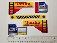 Stickers For Mighty Tonka Turbo Diesel Backhoe Shovel Excavator Back Hoe