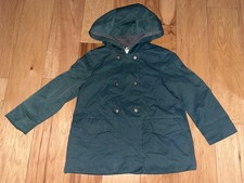 ZARA GIRLS HUNTER GREEN LINED LIGHT WEIGHT JACKET SIZE 4-5 EXCELLENT COND