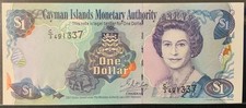 2001 CAYMAN ISLANDS PAPER MONEY - ONE DOLLAR UNCIRCULATED BANKNOTE!